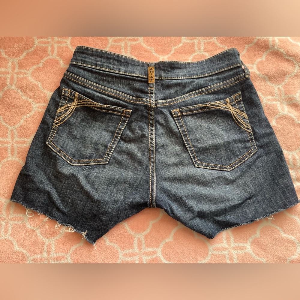 Ariat Women's Dark Blue Jean Shorts - Picture 3 of 7